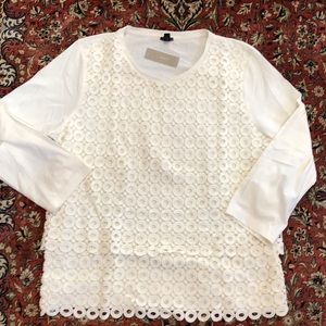 J Crew 3/4 sleeve T-shirt